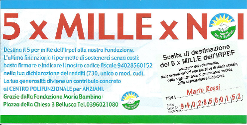 Logo 5 x mille